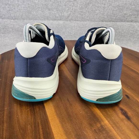 ASICS Gel-Nimbus 24 Women's Running Shoes Navy Purple Teal Size 10 1012A724 - Picture 9 of 14